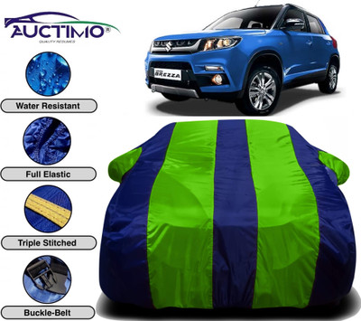 AUCTIMO Car Cover For Maruti Suzuki Vitara Brezza (With Mirror Pockets)(Multicolor)