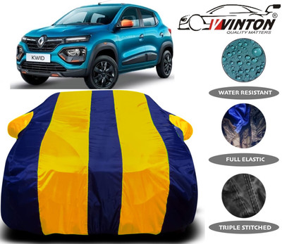 V VINTON Car Cover For Renault Kwid (With Mirror Pockets)(Multicolor)