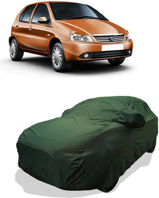 Coxtor Car Cover For Tata Indica DLX (With Mirror Pockets)(Green)