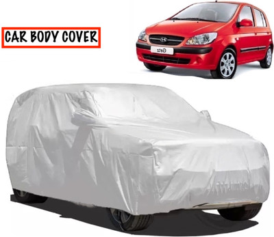 S Shine Max Car Cover For Hyundai Getz Prime (With Mirror Pockets)(Silver)