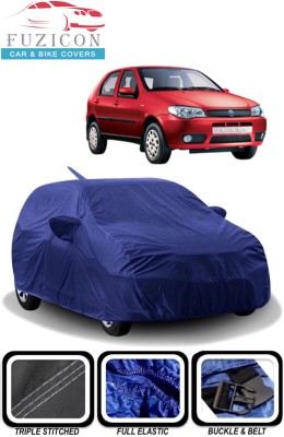 FUZICON Car Cover For Fiat Palio Stile (With Mirror Pockets)(Blue)