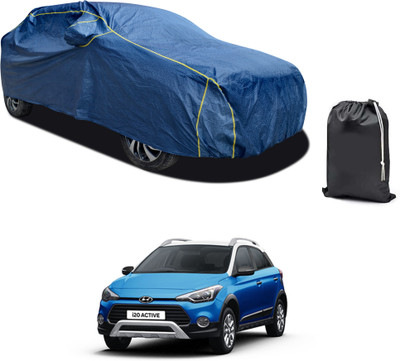 PAGORA Car Cover For Hyundai i20 Active (With Mirror Pockets)(Blue, For 2019, 2020, 2021, 2022, 2023 Models)