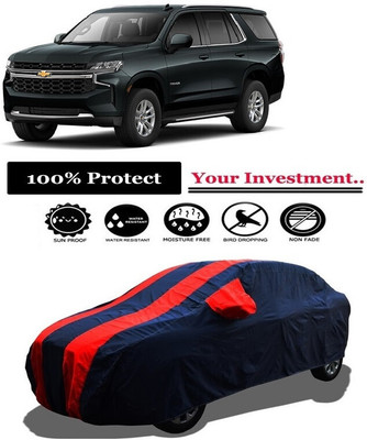 Amexride Car Cover For Chevrolet Tahoe SUV (With Mirror Pockets)(Red)