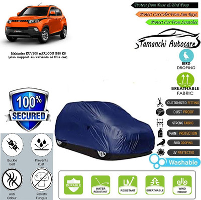 Tamanchi Autocare Car Cover For Mahindra KUV100 mFALCON G80 K8(Blue)