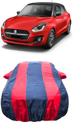 Wegather Car Cover For Maruti Suzuki Swift VXI (With Mirror Pockets)(Red)