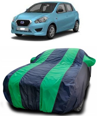 DIGGU Car Cover For Datsun GO T Option (With Mirror Pockets)(Green, Blue)