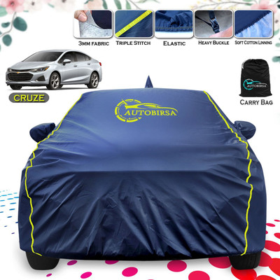 AUTOBIRSA Car Cover For Chevrolet Cruze (With Mirror Pockets)(Blue)