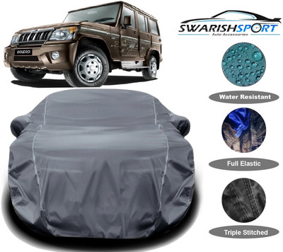 Swarish Car Cover For Mahindra Bolero (With Mirror Pockets)(Grey)