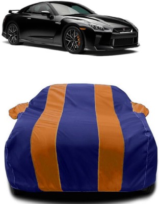 Autoprime Car Cover For Nissan GT-R 3.8 V6 (With Mirror Pockets)(Orange, Blue)