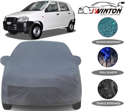 V VINTON Car Cover For Maruti Suzuki Alto (With Mirror Pockets)(Grey)