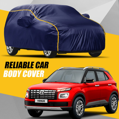 AXLOZ Car Cover For Hyundai Venue (With Mirror Pockets)(Multicolor)