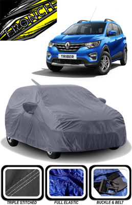 FRONCH Car Cover For Renault Triber, Triber RXT Petrol (With Mirror Pockets)(Grey)