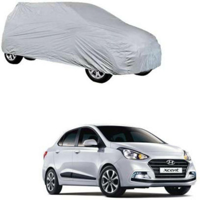 HMS Car Cover For Hyundai Xcent (Without Mirror Pockets)(Silver)