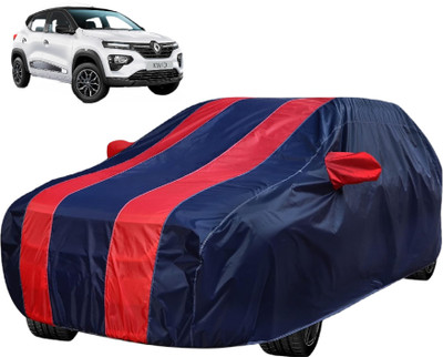 Auto Hub Car Cover For Renault Kwid (With Mirror Pockets)(Red)