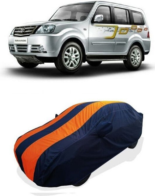 QLAX Car Cover For Maruti Sumo Grande MKII GX (With Mirror Pockets)(Orange)