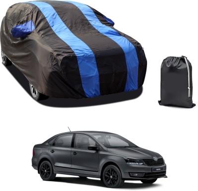 CODOKI Car Cover For Skoda New Rapid (With Mirror Pockets)(Blue)