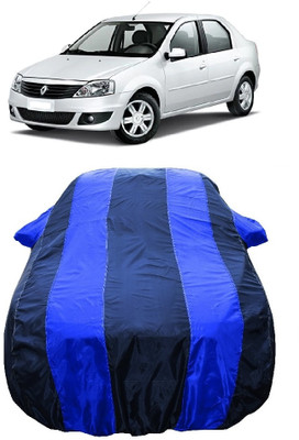 Wegather Car Cover For Mahindra Renault Logan (With Mirror Pockets)(Blue)
