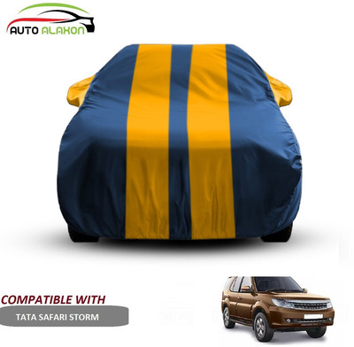 AUTO ALAXON Car Cover For Tata Safari Storme (With Mirror Pockets)(Blue, Yellow)