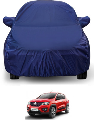 Auto Hub Car Cover For Renault Kwid (With Mirror Pockets)(Blue)