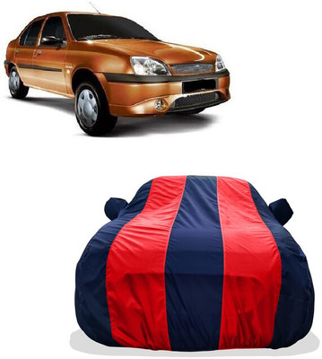 Tricway Car Cover For Ford Ikon (With Mirror Pockets)(Red)
