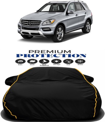 Genipap Car Cover For Mercedes Benz ML350 (With Mirror Pockets)(Black, Yellow)