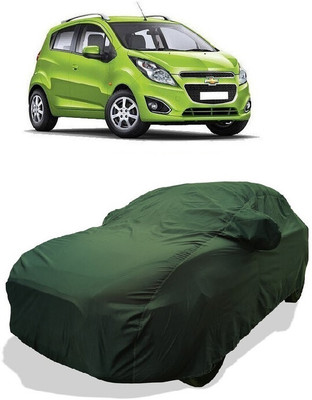 Coxtor Car Cover For Chevrolet Beat (With Mirror Pockets)(Gold)