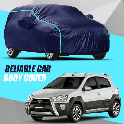 AXLOZ Car Cover For Toyota Etios Cross (With Mirror Pockets)(Multicolor)