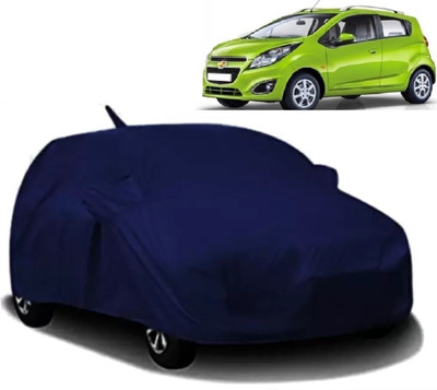 Swarish Car Cover For Chevrolet Beat (With Mirror Pockets)(Blue)
