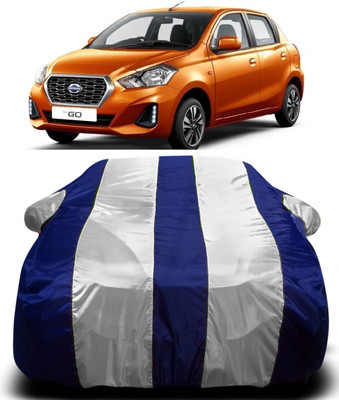 AXLOZ Car Cover For Datsun Go (With Mirror Pockets)(Multicolor)