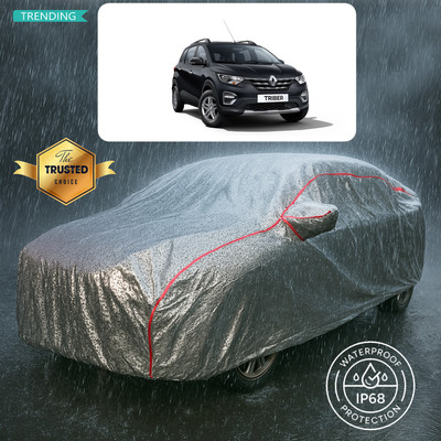 PAGORA Car Cover For Renault Triber (With Mirror Pockets)(Silver)