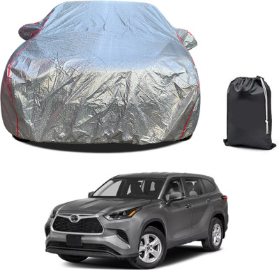 PAGORA Car Cover For Toyota Highlander (With Mirror Pockets)(Silver)