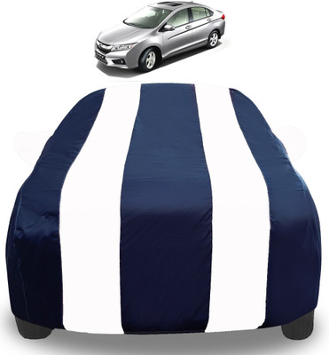 Auto Hub Car Cover For Honda City i-Dtec (With Mirror Pockets)(White)