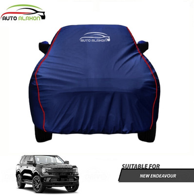 AUTO ALAXON Car Cover For Ford Endeavour (With Mirror Pockets)(Blue)