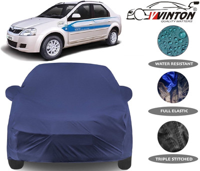 V VINTON Car Cover For Mahindra e-Verito (With Mirror Pockets)(Blue)