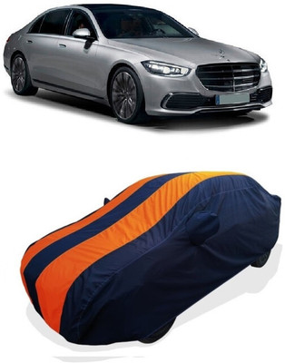 Coxtor Car Cover For Mercedes Benz S500 (With Mirror Pockets)(Orange)