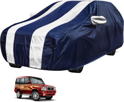 Auto Hub Car Cover For Tata Sumo (Without Mirror Pockets)(Black, White)