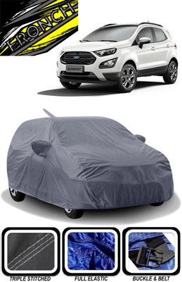 FRONCH Car Cover For Ford Ecosport (With Mirror Pockets)(Grey)