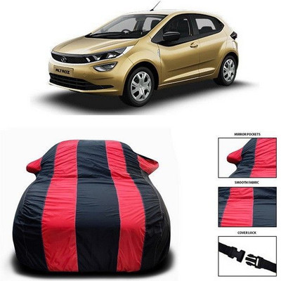 ANTHUB Car Cover For Tata Altroz (With Mirror Pockets)(Red, Black)