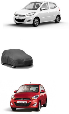ATBROTHERS Car Cover For Hyundai i10 (Without Mirror Pockets)(Grey)