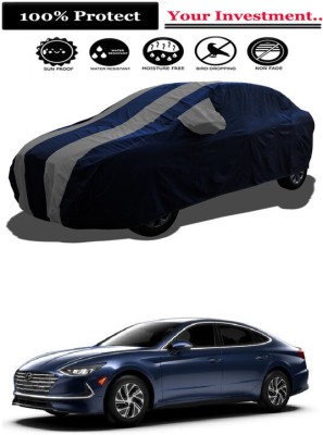 Amexride Car Cover For Hyundai Sonata 2.0 L (With Mirror Pockets)(Grey)