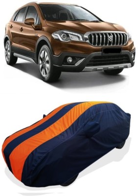 Coxtor Car Cover For Maruti Suzuki S-Cross DDiS 200 Delta (With Mirror Pockets)(Orange)