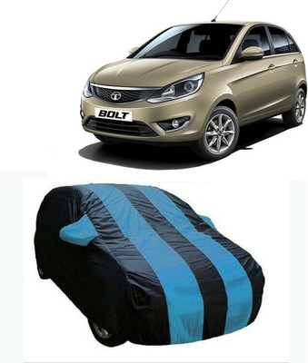 RRZ Car Cover For Tata Bolt (With Mirror Pockets)(Black, Blue, For 2020 Models)
