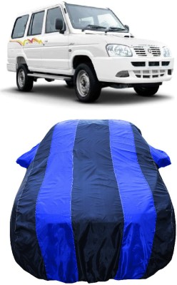 Wegather Car Cover For ICML Extreme Xciter CRDFi 9Seater BSIII (With Mirror Pockets)(Blue)