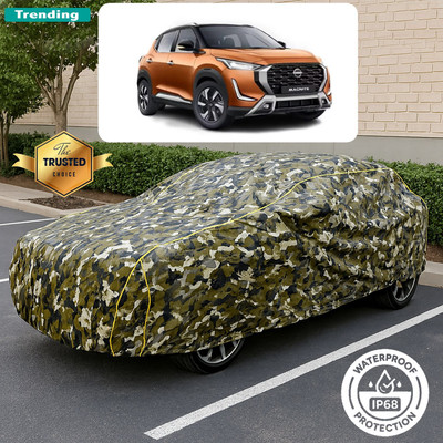 GOSHIV-car and bike accessories Car Cover For Nissan Magnite (With Mirror Pockets)(Yellow, Black)