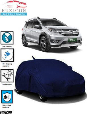 FUZICON Car Cover For Honda BR-V (With Mirror Pockets)(Blue)