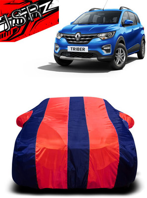 J S R Car Cover For Hyundai Triber RXZ Petrol (With Mirror Pockets)(Red, Blue)