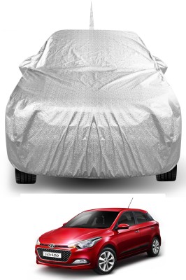 Auto Hub Car Cover For Hyundai Elite i20 (With Mirror Pockets)(Silver)