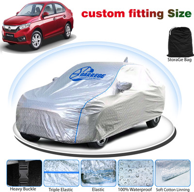 GARREGE Car Cover For Honda Amaze (With Mirror Pockets)(Silver, For 2024, 2025 Models)