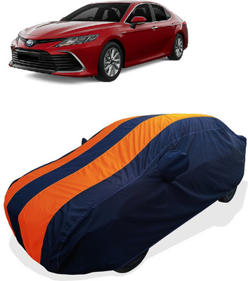 Coxtor Car Cover For Toyota Camry (With Mirror Pockets)(Orange)