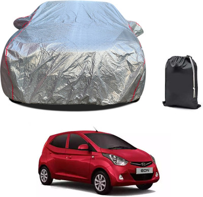 PAGORA Car Cover For Hyundai Eon (With Mirror Pockets)(Silver, For 2019, 2020, 2021, 2022, 2023 Models)